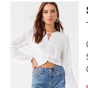 Forever 21 Twist-Hem Crop Top